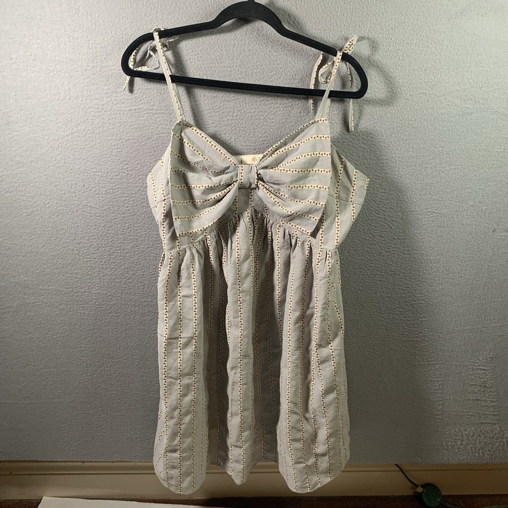 Jade by Jane Coquette Cottagecore‎ European Summer Bow-Front Mini Dress Sz XL